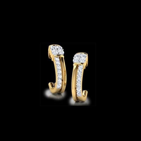 Avery Dazzle Diamond Hoop Earrings