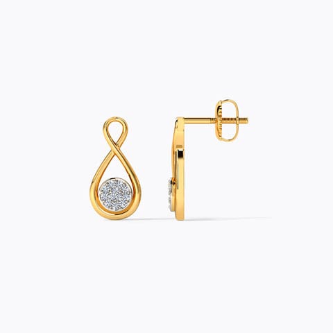 Ana Knotted Diamond Stud Earrings Ana Knotted Diamond Stud Earrings