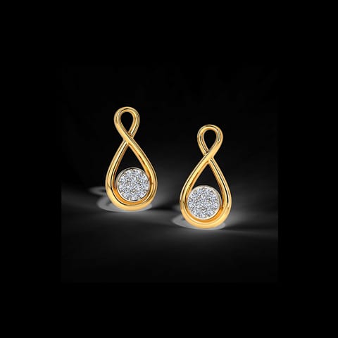Ana Knotted Diamond Stud Earrings Ana Knotted Diamond Stud Earrings