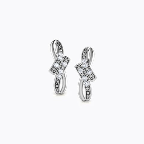 Infinity Arc Diamond Stud Earrings Infinity Arc Diamond Stud Earrings