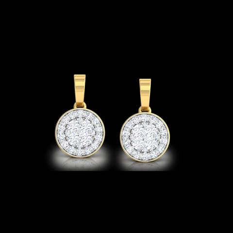 Sarah Bunched Diamond Drop Earrings