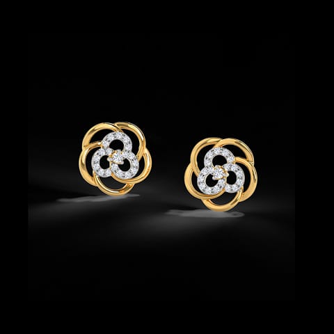 Ava Intertwined Diamond Stud Earrings Ava Intertwined Diamond Stud Earrings