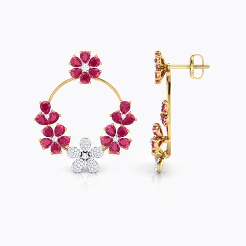 Viha Garland Gemstone Chand Bali Viha Garland Gemstone Chand Bali