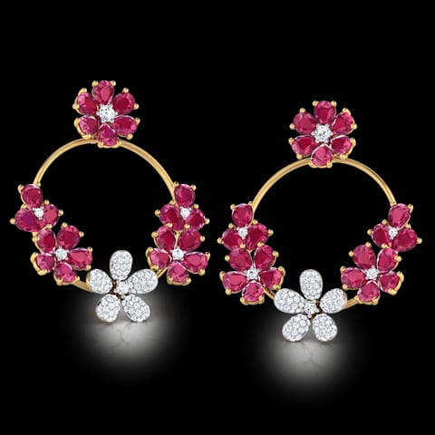 Viha Garland Gemstone Chand Bali Viha Garland Gemstone Chand Bali