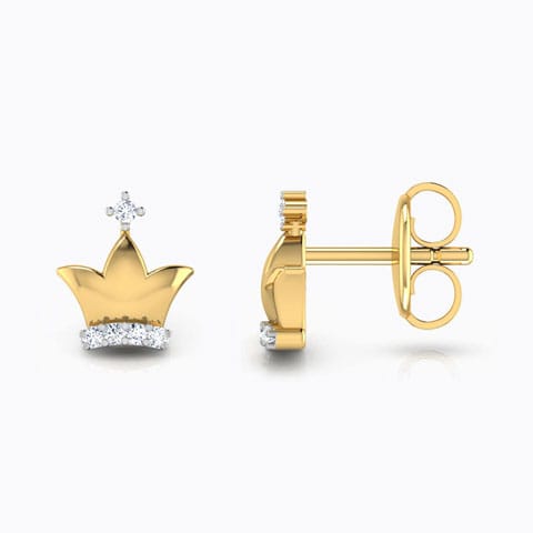 Elsa Tiara Kids' Diamond Earrings Elsa Tiara Kids' Diamond Earrings
