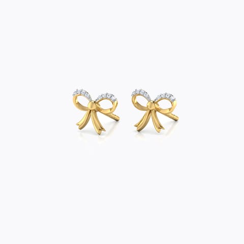 Jessy Bow Kids' Diamond Earrings