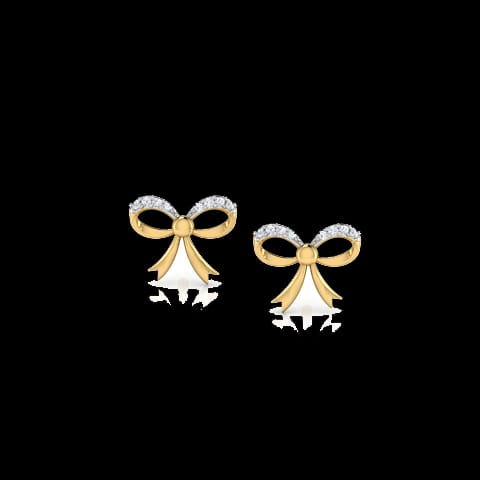 Jessy Bow Kids' Diamond Earrings