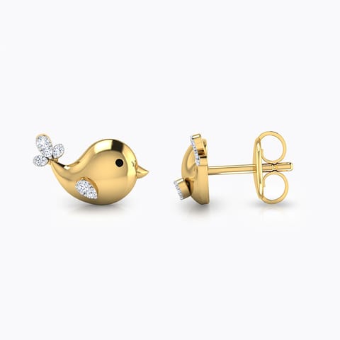 Birdy Kids' Diamond Earrings