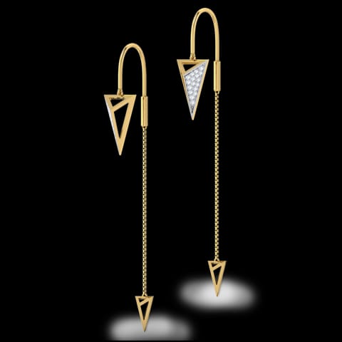 Gisa Triangular Diamond Sui Dhaga