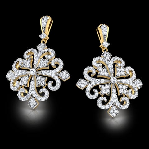 Nova Victorian Diamond Drop Earrings