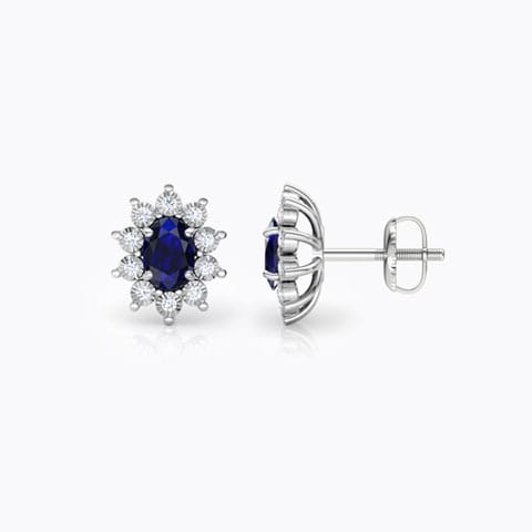 Royal Gemstone Stud Earrings Royal Gemstone Stud Earrings