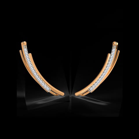 Curvy Flap Diamond Ear Cuffs Curvy Flap Diamond Ear Cuffs