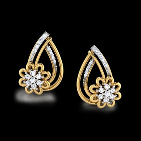 Decorative Diamond Stud Earrings Decorative Diamond Stud Earrings