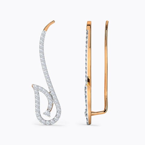 Fabi Leaf Diamond Ear Cuffs Fabi Leaf Diamond Ear Cuffs