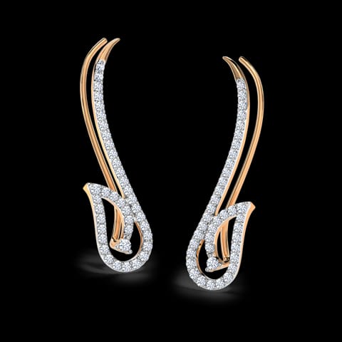 Fabi Leaf Diamond Ear Cuffs Fabi Leaf Diamond Ear Cuffs