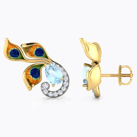 Princess Peacock Gemstone Ear Cuffs Princess Peacock Gemstone Ear Cuffs