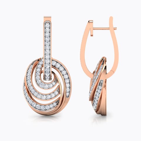 Interwreathe Diamond Drop Earrings