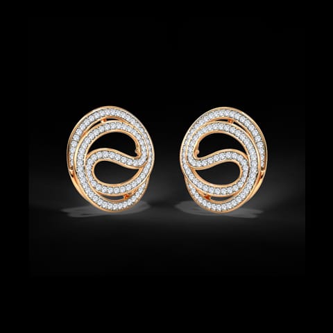 Swish Diamond Stud Earrings Swish Diamond Stud Earrings