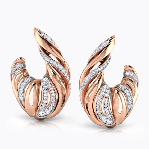 Contour Diamond Hoop Earrings Contour Diamond Hoop Earrings