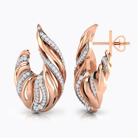 Contour Diamond Hoop Earrings Contour Diamond Hoop Earrings