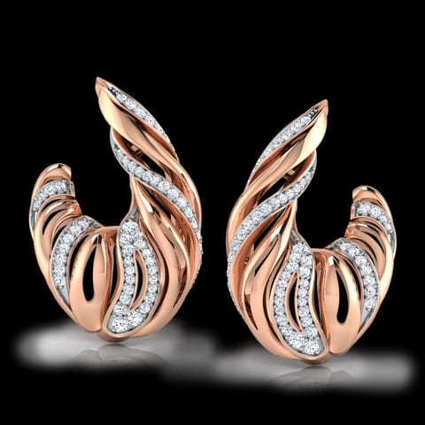 Contour Diamond Hoop Earrings Contour Diamond Hoop Earrings