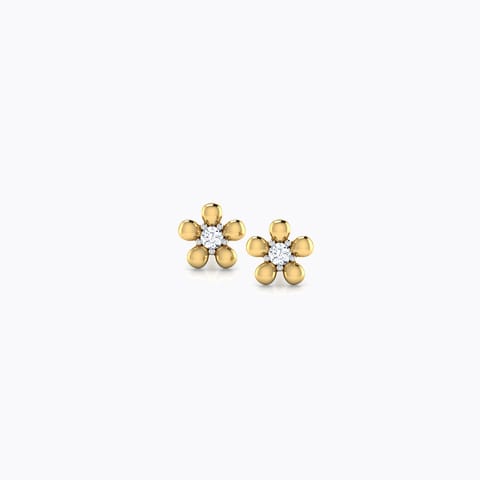 Blossom Diamond Stud Earrings