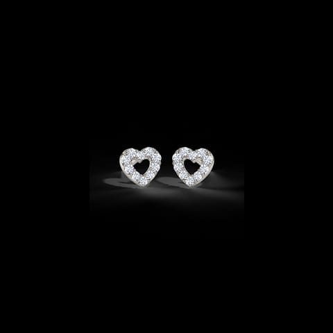 Fine Heart Diamond Stud Earrings Fine Heart Diamond Stud Earrings