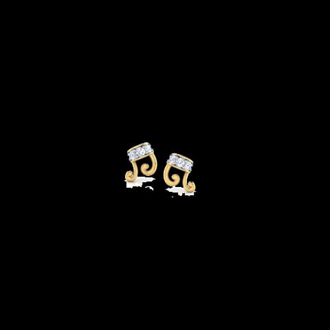 Musical Beam Diamond Stud Earrings Musical Beam Diamond Stud Earrings