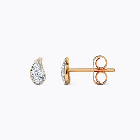 Frond Diamond Stud Earrings Frond Diamond Stud Earrings
