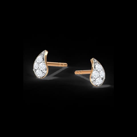 Frond Diamond Stud Earrings Frond Diamond Stud Earrings