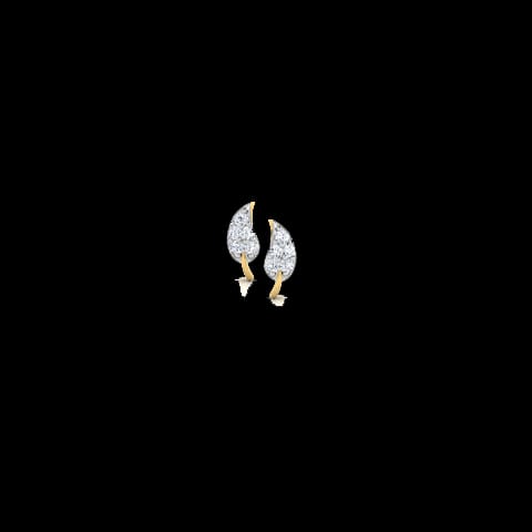 Leaflet Diamond Stud Earrings Leaflet Diamond Stud Earrings