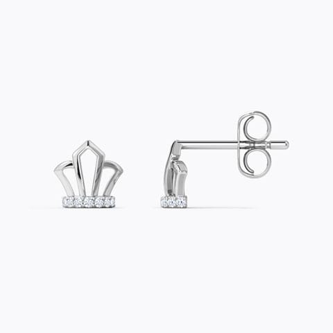 Crown Diamond Stud Earrings Crown Diamond Stud Earrings
