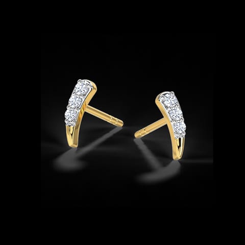 Arch Multi Pierced Diamond Stud Earrings Arch Multi Pierced Diamond Stud Earrings