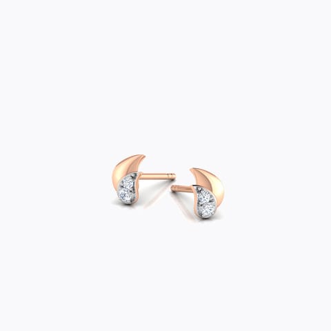 Duo Paisley Multi Diamond Stud Earrings Duo Paisley Multi Diamond Stud Earrings