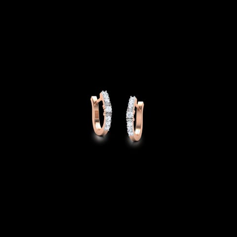 Stripe Diamond Hoop Earrings Stripe Diamond Hoop Earrings