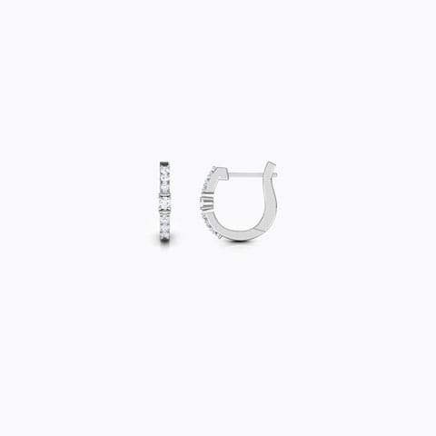 Stripe Diamond Hoop Earrings Stripe Diamond Hoop Earrings
