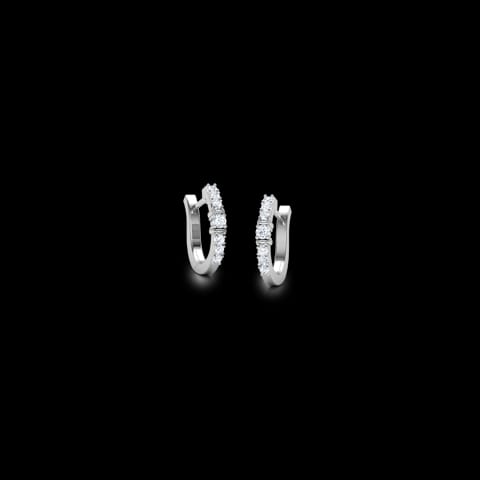 Stripe Diamond Hoop Earrings Stripe Diamond Hoop Earrings