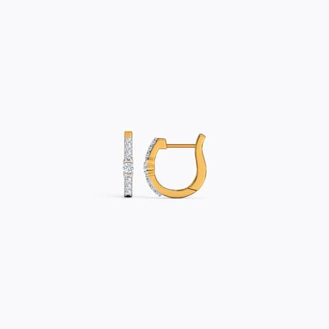 Stripe Diamond Hoop Earrings Stripe Diamond Hoop Earrings