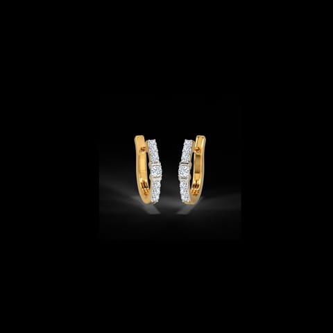 Stripe Diamond Hoop Earrings Stripe Diamond Hoop Earrings