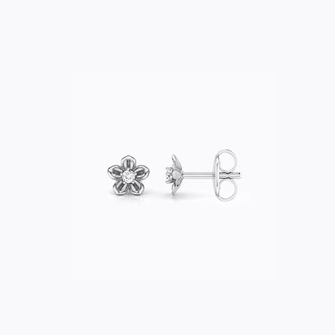 Vinca Stud Diamond Stud Earrings