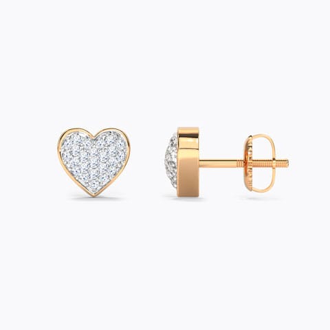 Bevy Heart Stud Earrings Bevy Heart Stud Earrings