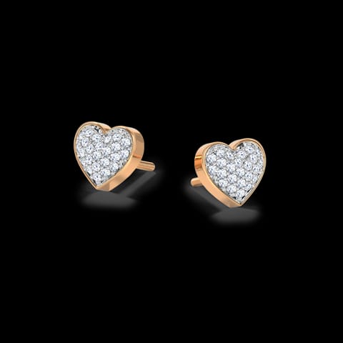 Bevy Heart Stud Earrings Bevy Heart Stud Earrings