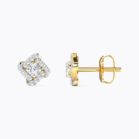 Charm Curves Diamond Stud Earrings Charm Curves Diamond Stud Earrings