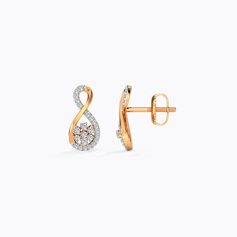 Infinity Diamond Stud Earrings Infinity Diamond Stud Earrings
