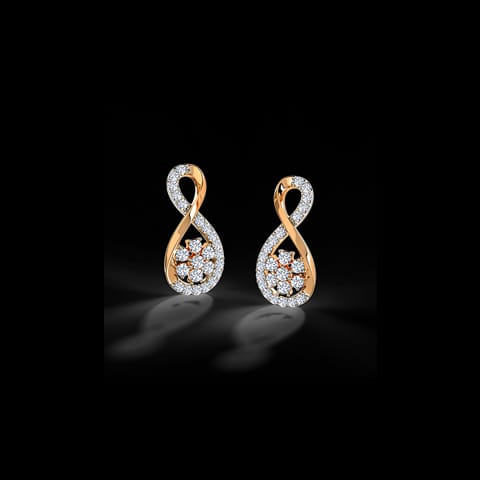 Infinity Diamond Stud Earrings Infinity Diamond Stud Earrings