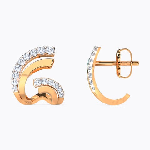 Flutter Hug Diamond Hoop Earrings Flutter Hug Diamond Hoop Earrings