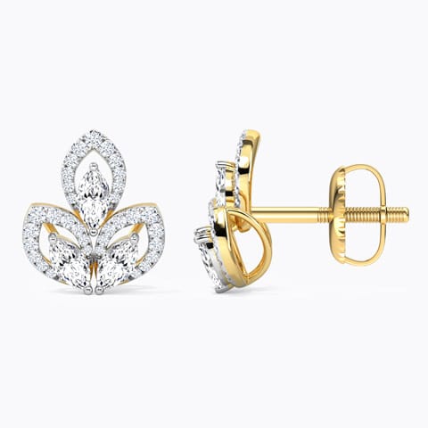 Twinkle Petals Diamond Stud Earrings Twinkle Petals Diamond Stud Earrings