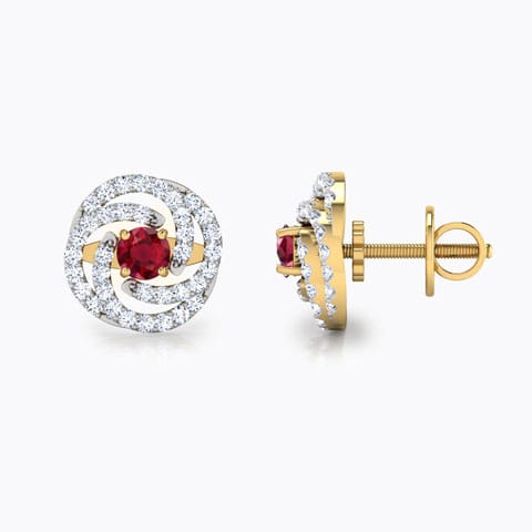 Swirl Multi-Style Gemstone Stud Earrings