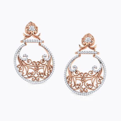 Fulki Filigree Diamond Chand Bali