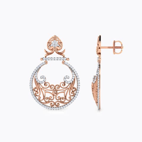 Fulki Filigree Diamond Chand Bali